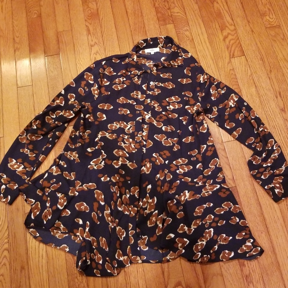 Navy brown tunic